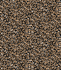 Seamless leopard pattern, animal print.