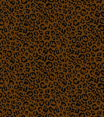Seamless leopard pattern, animal print.
