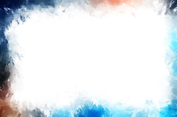 Modern art. Brushed Painted Abstract Background. Brush stroked painting. Strokes of paint. 2D Illustration.´