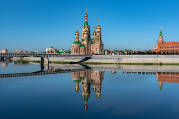 Obraz premium Orthodox cathedral in Yoshkar-Ola city in Russia