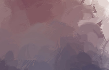 Wild Brushstrokes. Brushed Painted Abstract Background. Brush stroked painting. Strokes of paint. 2D Illustration.