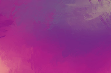 Abstract background of colorful brush strokes. Brushed vibrant wallpaper. Painted artistic creation. Unique and creative illustration.