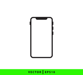 Smart phone icon vector flat style illustration