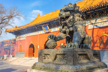 Yonghe Temple - the Palace of Peace and Harmony in Beijing, China