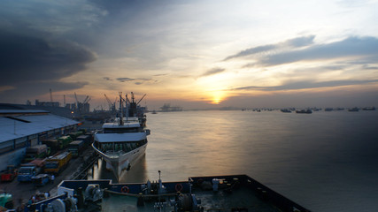 ship in the harbor © SaadillahYoga