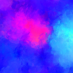 Obraz premium Painted composition with vibrant brush strokes. Textured colorful painting. Paint brushed wallpaper.