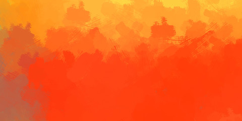 Painted artistic creation. Brushed vibrant wallpaper. Unique and creative illustration. Abstract background of colorful brush strokes.