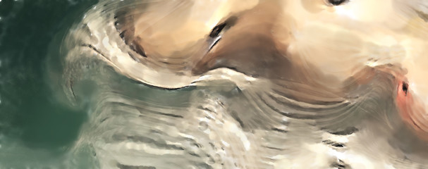 Modern art. Colorful contemporary artwork. Color strokes of paint. Brushstrokes on abstract background. Brush painting.