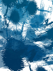 2D illustration of colorful brush strokes. Decorative texture painting. Vibrant paint pattern backdrop. Chaotic brushstrokes painting.