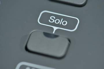 Closeup of a Solo button