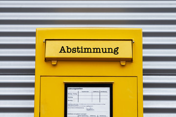 Abstimmung Briefkasten