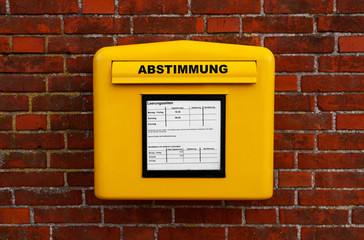 Abstimmung Briefkasten