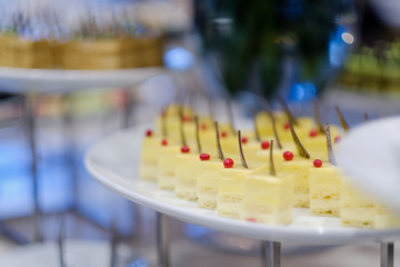 catering food, dessert and sweet, mini canapes, snacks and appetizers, food for the event, sweetmeat
