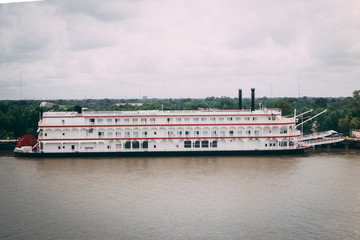 American cruise boat, tourists place, USA New Orleans