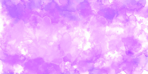 Purple background watercolor. Purple splash watercolor. Water color backdrop. Purple background watercolor. Abstract Purple splash watercolor on white background. © Ihsan