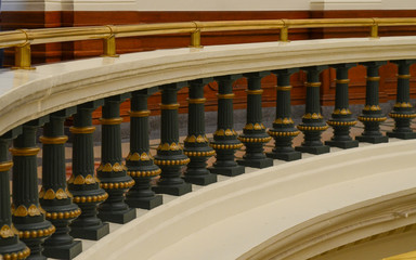 Close up of a railing of the Capitol building in Austin Tx