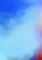 Watercolor painted background. Abstract Illustration wallpaper. Brush stroked painting. 2D Illustration.