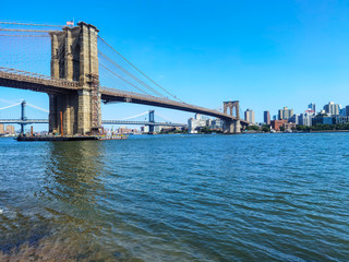 Fototapeta na wymiar Brooklyn bridge new york city