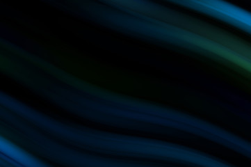 Colorful smooth lines on black background. Liquid and fluid vibrant color waves flowing in the dark. Graphic illustration for wallpaper, banner, background, card, book, cover, poster, banner, brochure