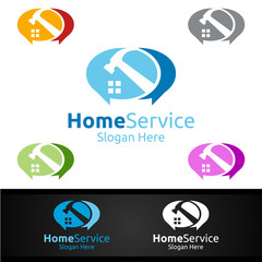 Community Real Estate and Fix Home Repair Services Logo
