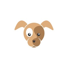 dog head icon vector illustraation design