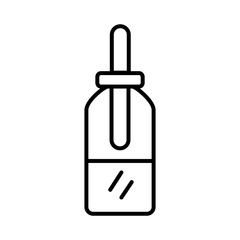 make up bottle dropper line style icon
