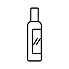 make up product in bottle line style icon