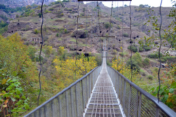 Armenia Goris Caves suspension bridge