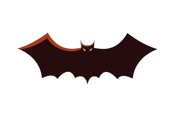 Halloween bat cartoon vector design