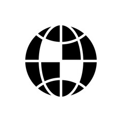 Network globe icon