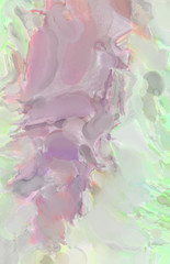 Soft watercolor wallpaper. Artistic painting with softly brushed colors. Pastel colors dabbed background. Painted abstract wall art.