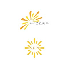  Sun Vector illustration Icon Logo Template