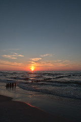 Fototapeta na wymiar Zachód słońca nad Bałtykiem
