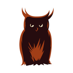 Halloween owl cartoon vector design