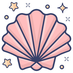  Hrad, protective covering of marine fish, icon of seashell   © SmashingStocks