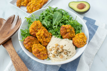 healthy superbowl or Buddha bowl with salad
