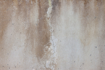 Textures of old cement wall had cracks and stains for background.