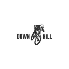 downhill bike silhouette logo