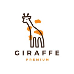 giraffe logo vector icon illustration © gaga vastard