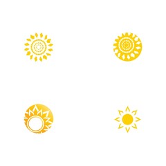 Set Sun Vector illustration Icon Logo