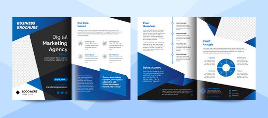 Creative corporate business brochure template. Corporate business flyer template.