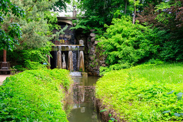 Thetis grotto with Venus de' Medici statue in Sofiyivka park in Uman, Ukraine