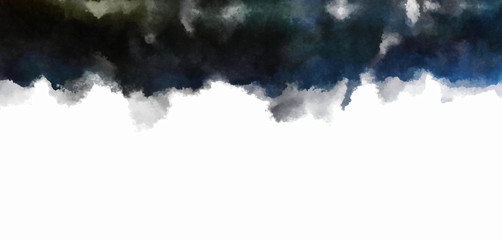 Watercolor painted background. Abstract Illustration wallpaper. Brush stroked painting. 2D Illustration.