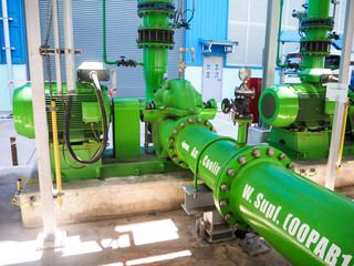 Pump and motor which popular to install with pipe in industrial such chemical, power plant, oil and...