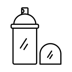 splash bottle product style line icon