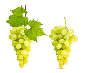 Grapes isolated on white background with clipping path