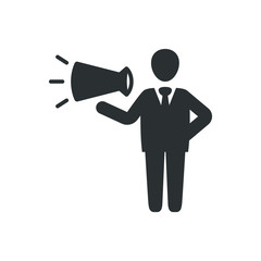 Fototapeta premium Announcement icon