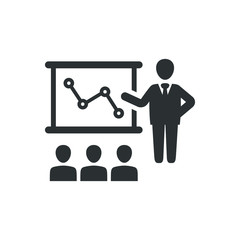 Business analytics icon