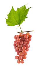 Grapes isolated on white background with clipping path