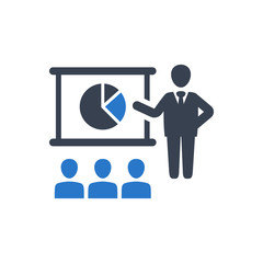 Business presentation icon